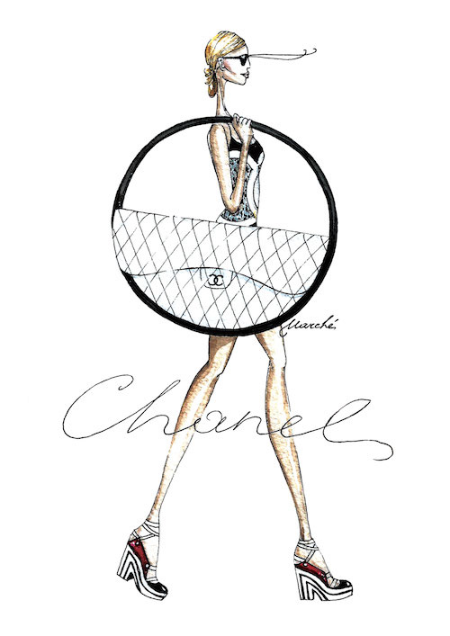 时尚圆圈包包设计图