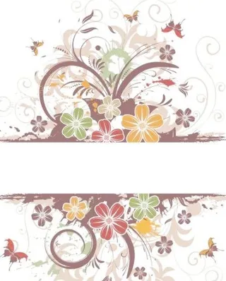 矢量艺术怀旧花纹