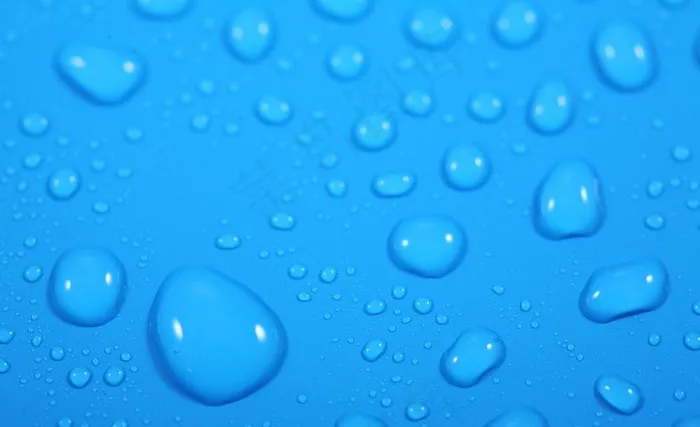 蓝色的水珠图片