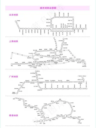 城市地铁运营图图片