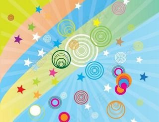 时尚可爱背景 星星 圆圈图片