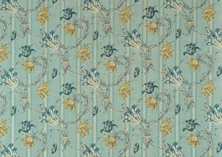 蓝色典雅花朵底纹