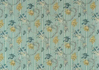 蓝色典雅花朵底纹