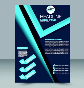 折纸标签蓝色宣传单背景图片图片