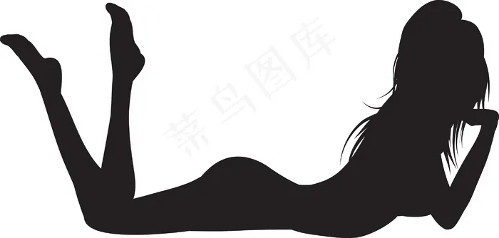 女人剪影矢量eps,ai矢量模版下载