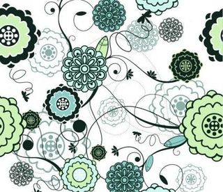 复古的无缝花卉背景矢量插画