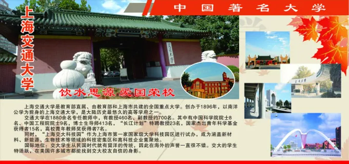 上海大学展板