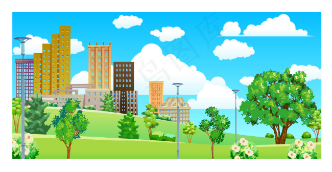 矢量风景插画