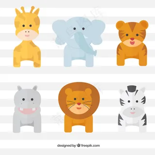 卡通狮子矢量设计