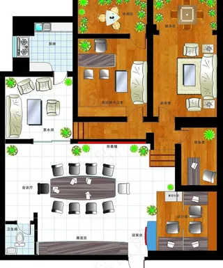 办公室 室内平面设计图片