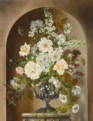 高清花卉油画