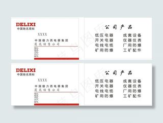 德力西电气名片
