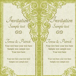 婚礼邀请卡图片