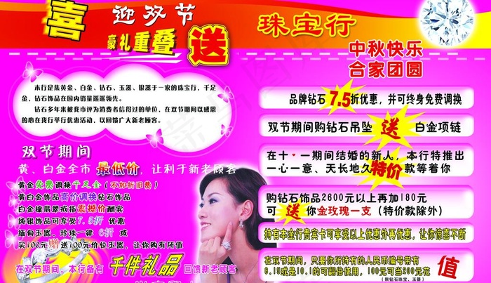 珠宝行海报图片