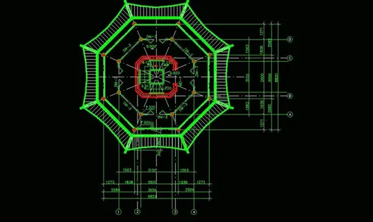 古建筑古塔CAD素材