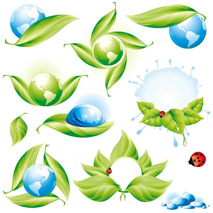 矢量素材生态主题图标eps,ai矢量模版下载