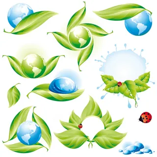 矢量素材生态主题图标