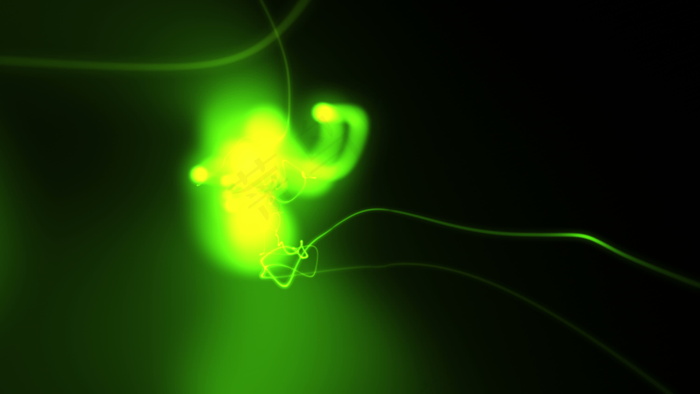 亮绿色的抽象形式可视化3运动背景 ...