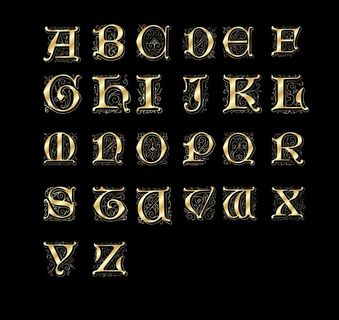 欧式花纹字母图片