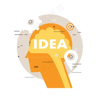 黄色背景矢量图