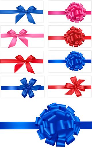 丝带蝴蝶结矢量素材