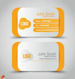 粉红色名片版式设计矢量素材