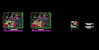 简欧式一层平屋顶茶室设计方案图