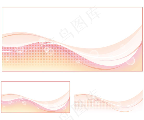 粉色绚丽梦幻花卉背景矢量素材