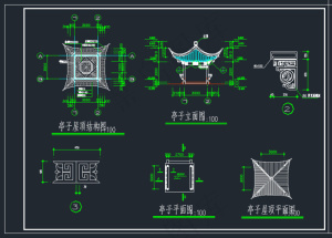 亭子屋顶结构图