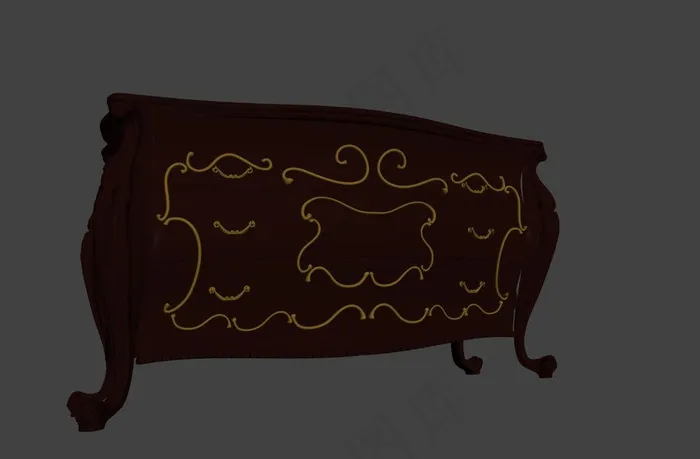 欧式柜子模型图片