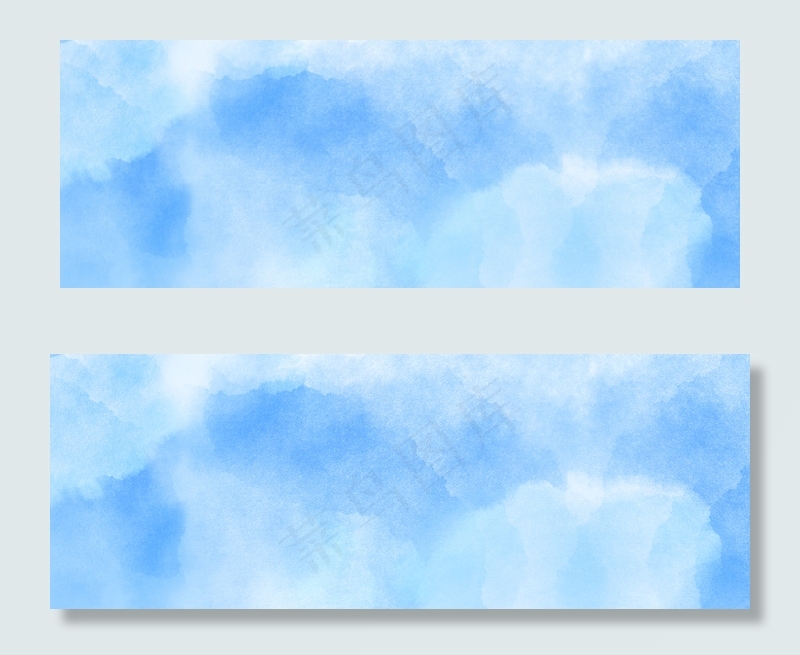 水彩底纹banner背景