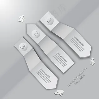 商务信息图表标签