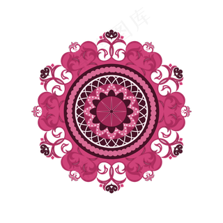 矢量手绘红色花纹矢量手绘红色花纹