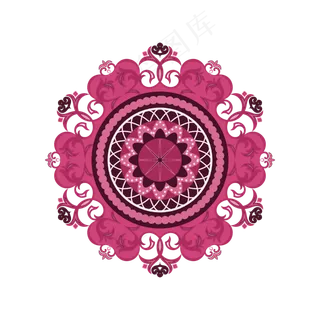 矢量手绘红色花纹矢量手绘红色花纹