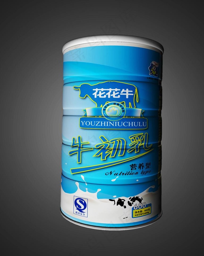 牛初乳奶粉包装图片ai矢量模版下载