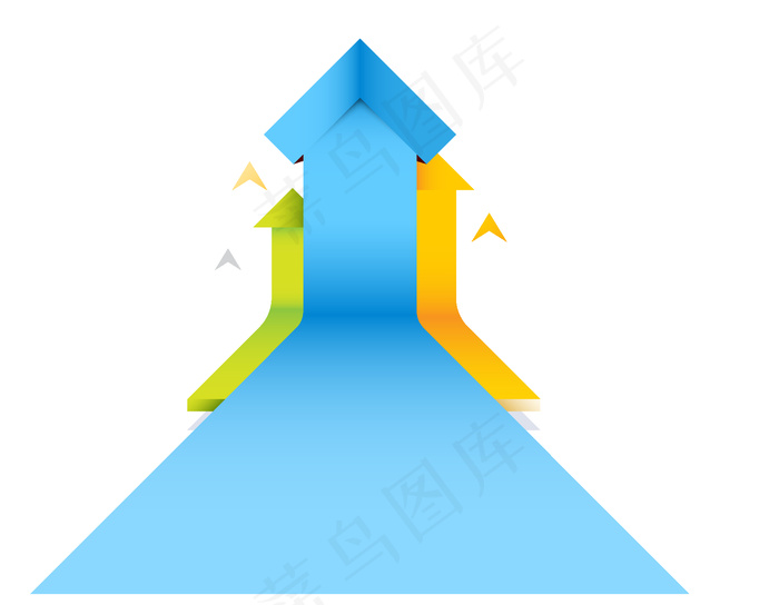 创意箭头公路图案ai矢量模版下载