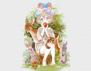 免扣卡通手绘插画麋鹿梅花鹿鹿角PN...