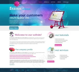 国外网页模板psd素材