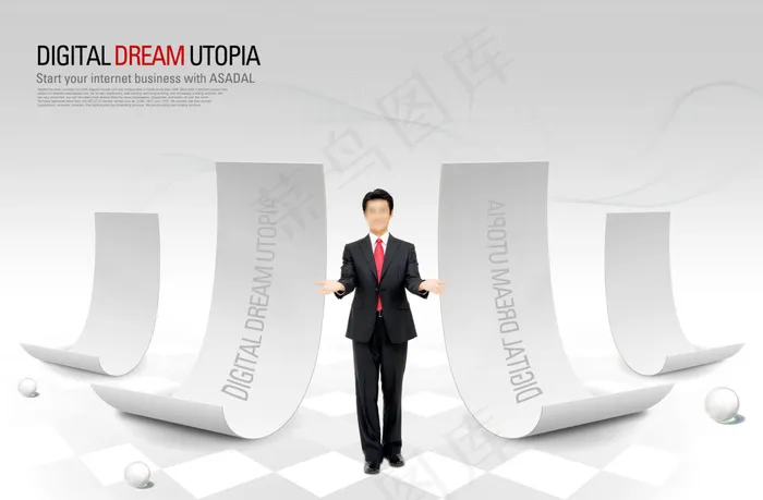 韩国商务职场人物PSD分层素材psd模版下载