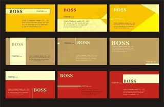 企业名片模板设计矢量素材