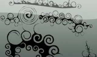 时尚圆圈元素笔刷 下载