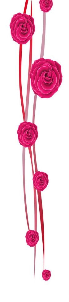 倒挂玫瑰移门图片