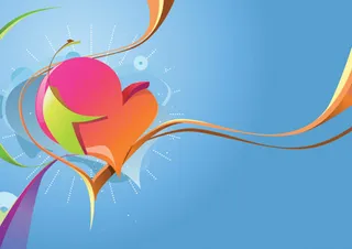 情人节心型背景矢量素材