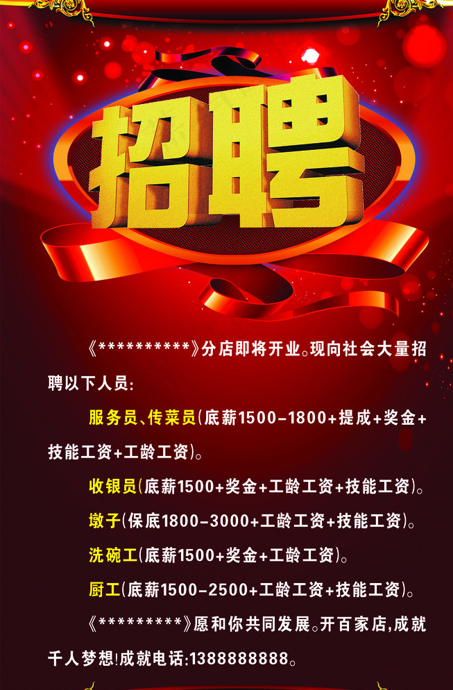 招聘图片(2953X4428(DPI:100))psd模版下载