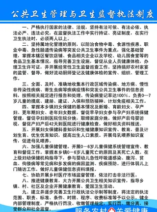公共卫生管理与卫生监督执法制度图片