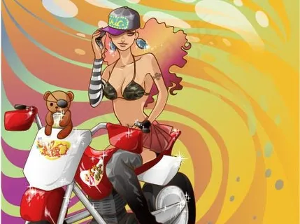 街头潮流人物矢量图19