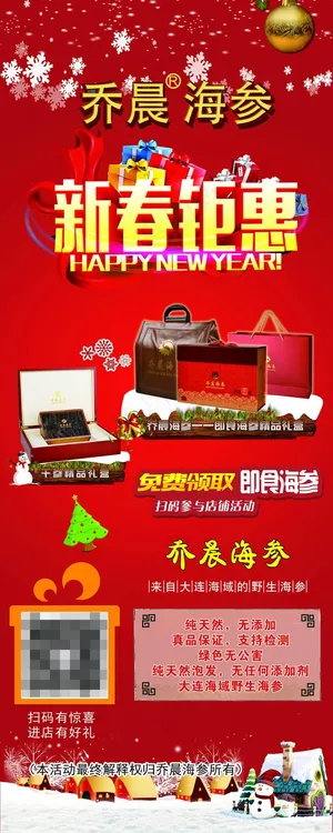 新年活动易拉宝