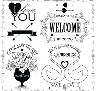 婚礼请柬背景图片