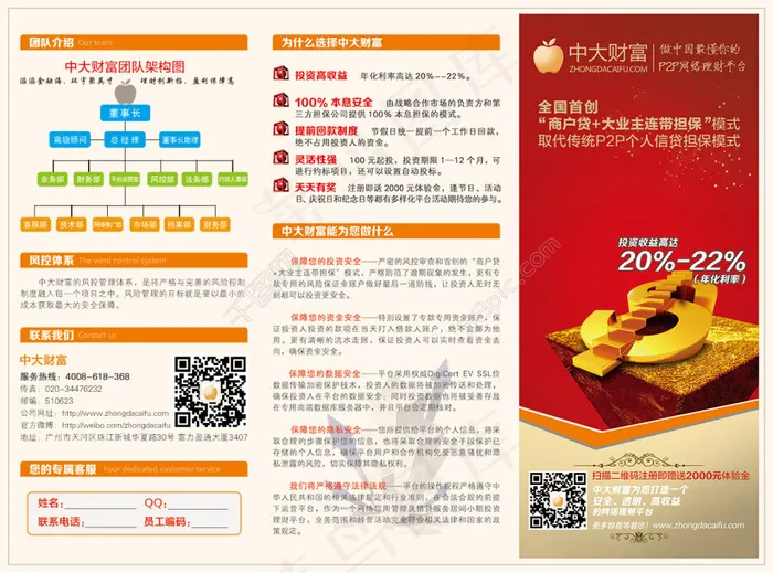 金融三折页02psd模版下载