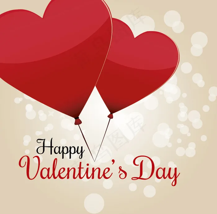 情人节爱心气球贺